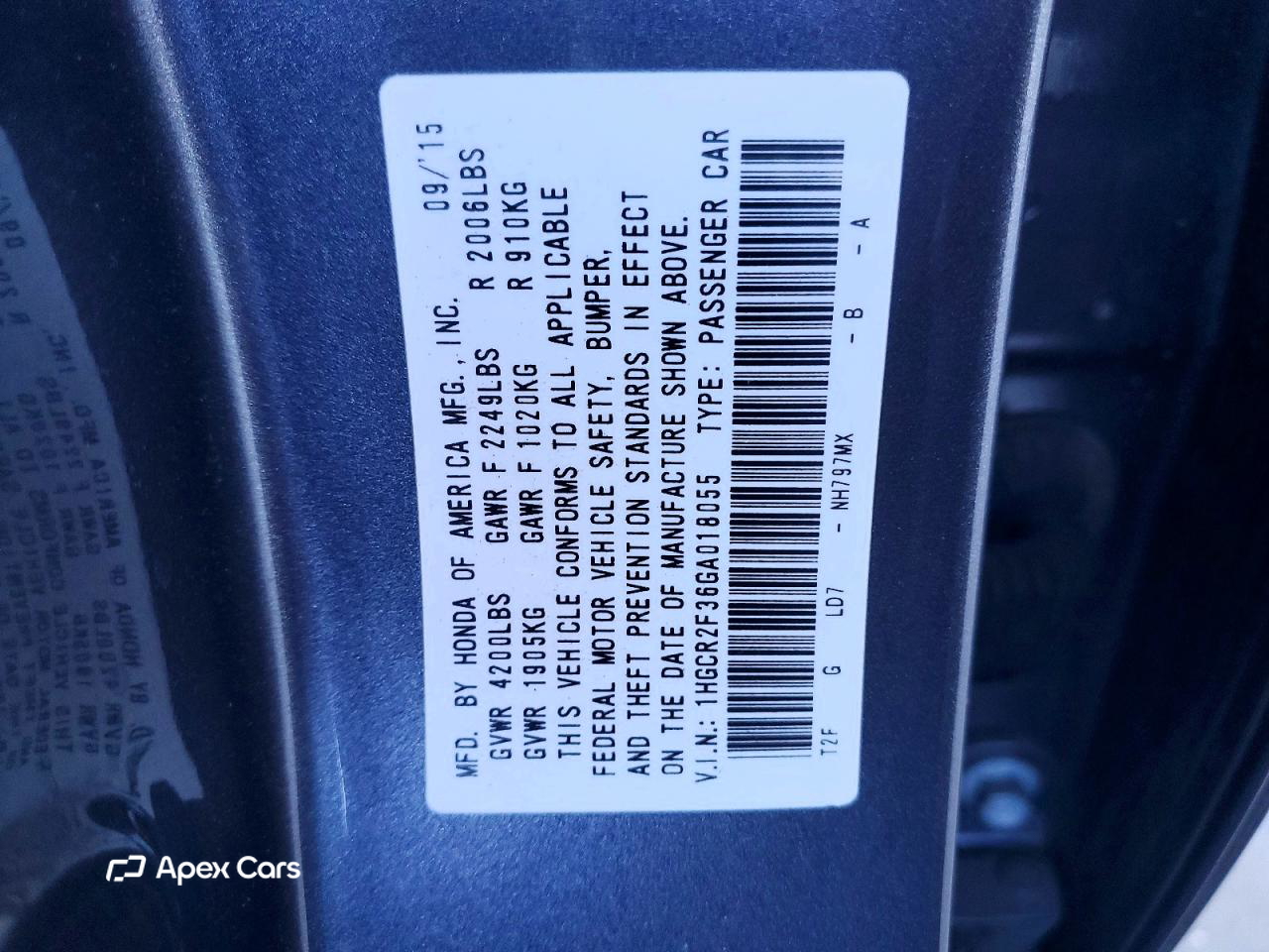 Honda Accord 2016