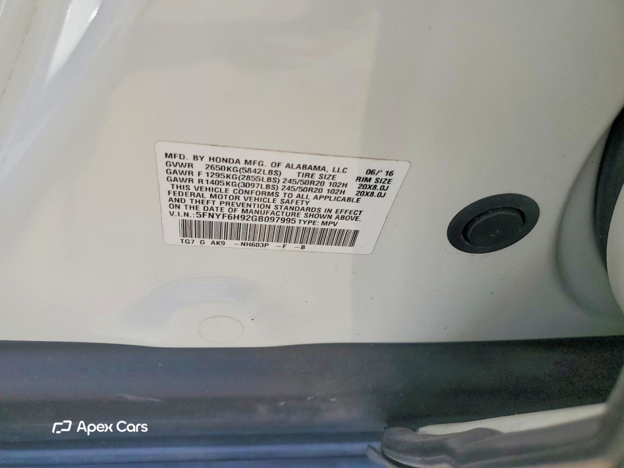 Honda Pilot 2016