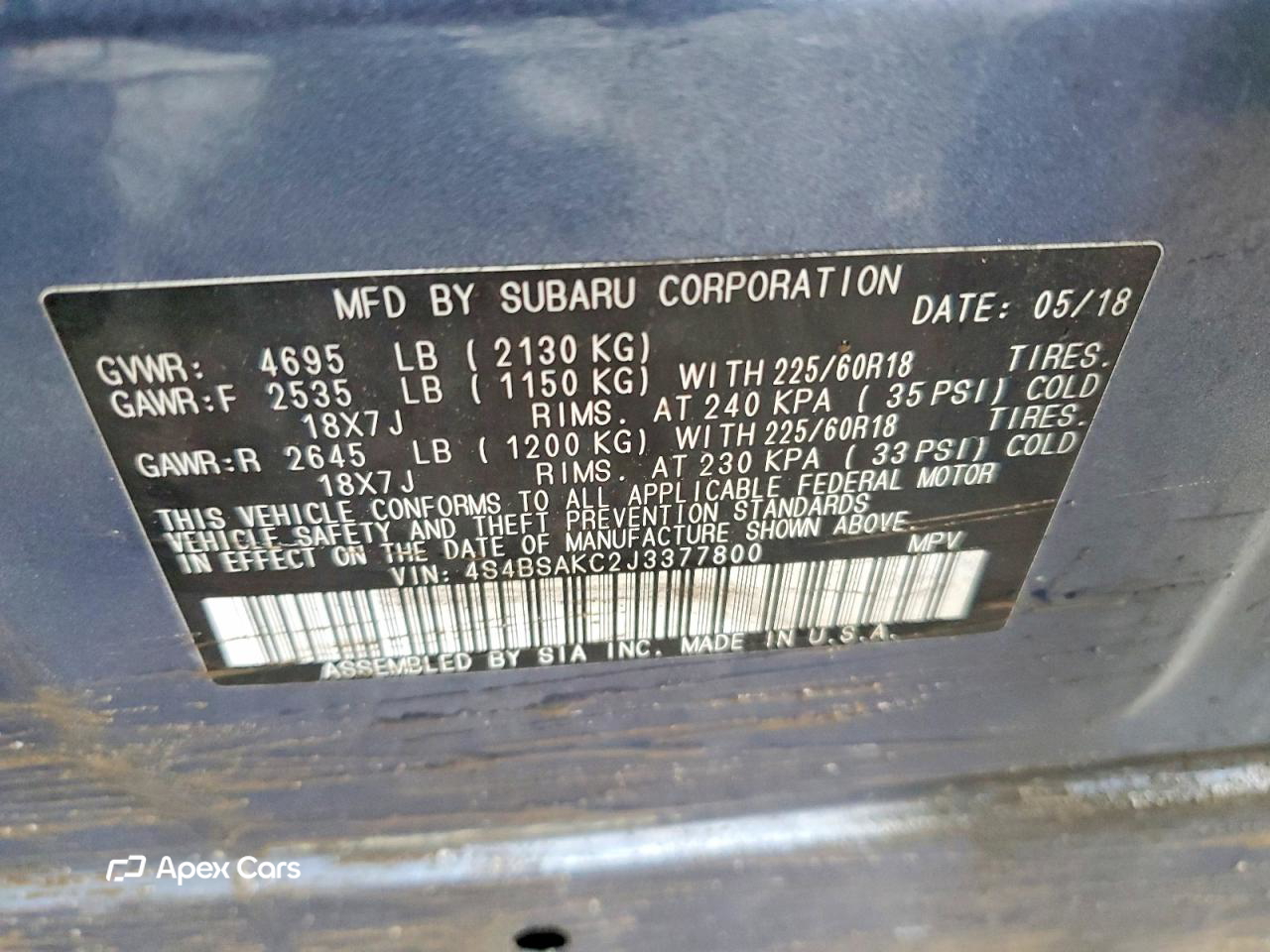 Subaru Outback 2018