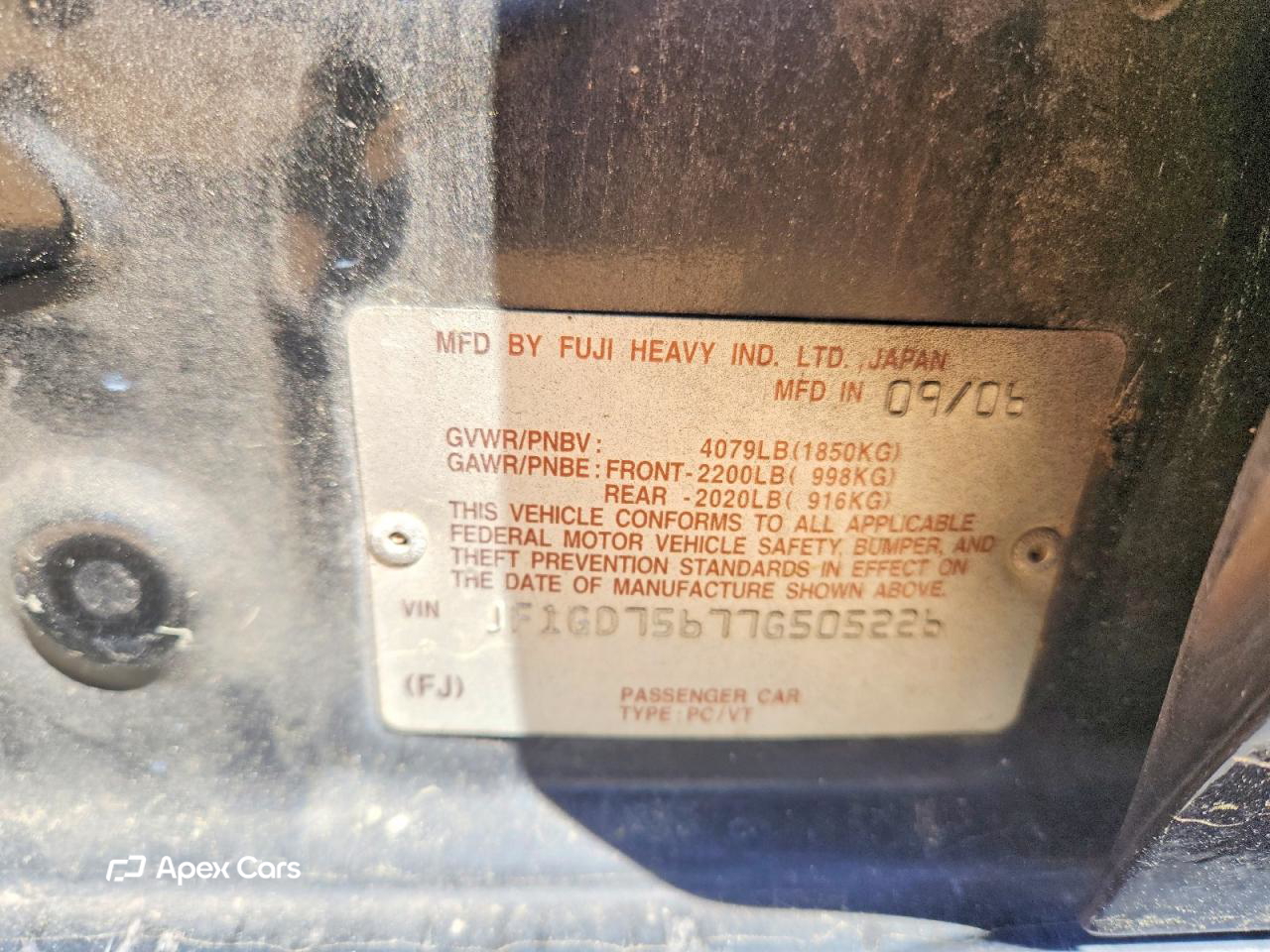 Subaru WRX 2007