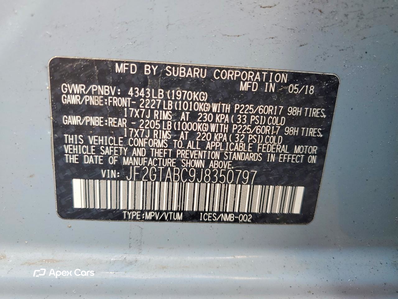 Subaru XV 2018