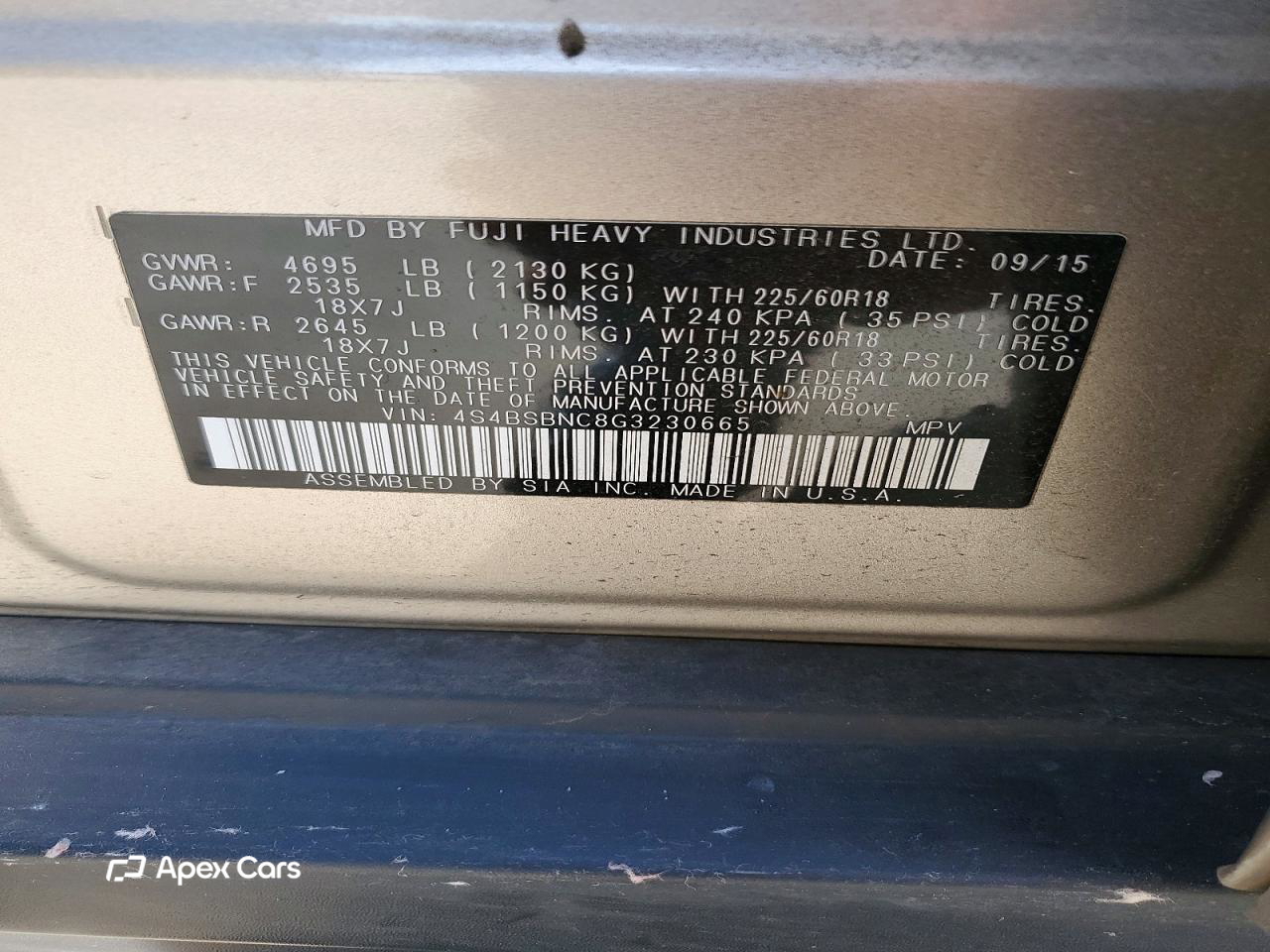 Subaru Outback 2016