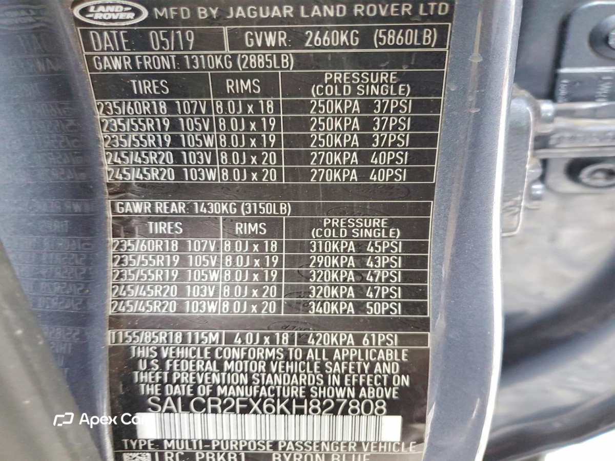 Land Rover Discovery 2019