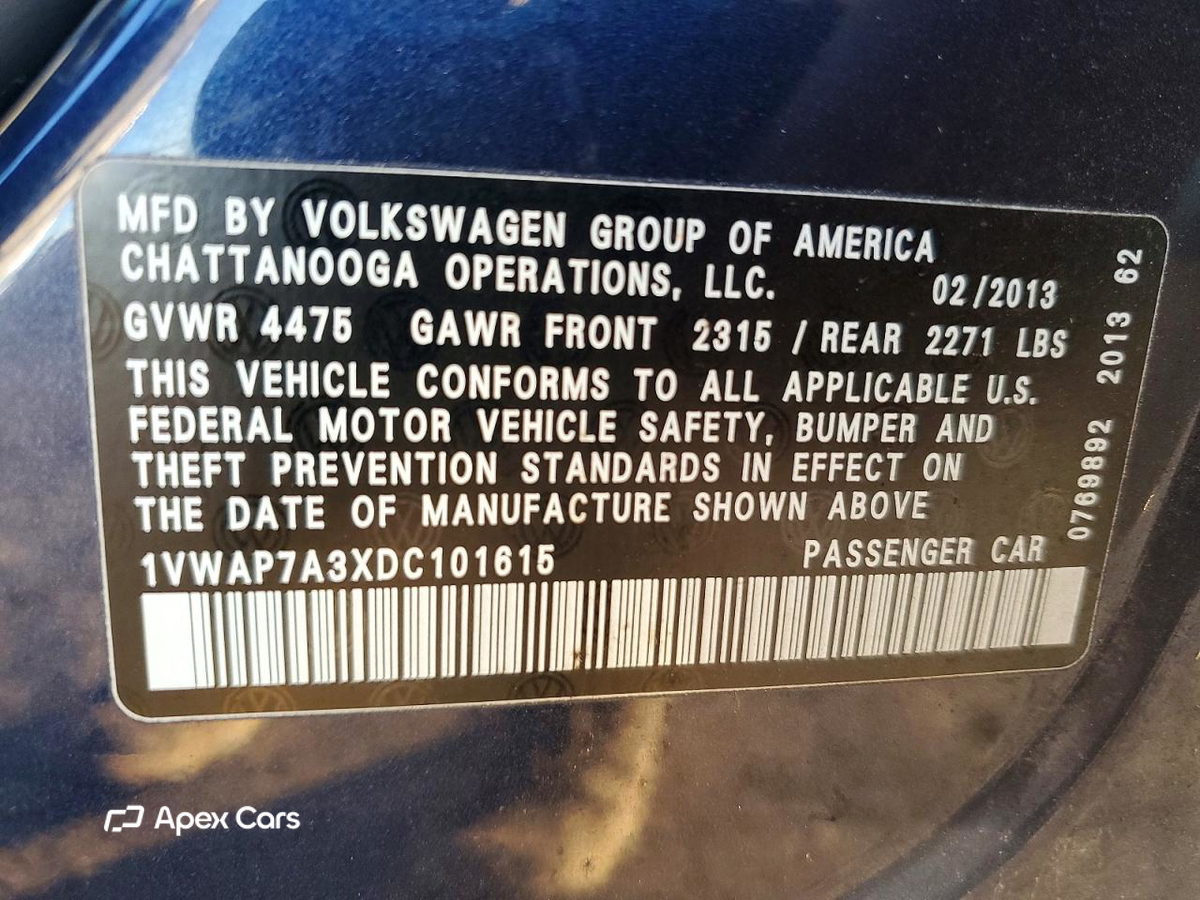 Volkswagen Passat 2013