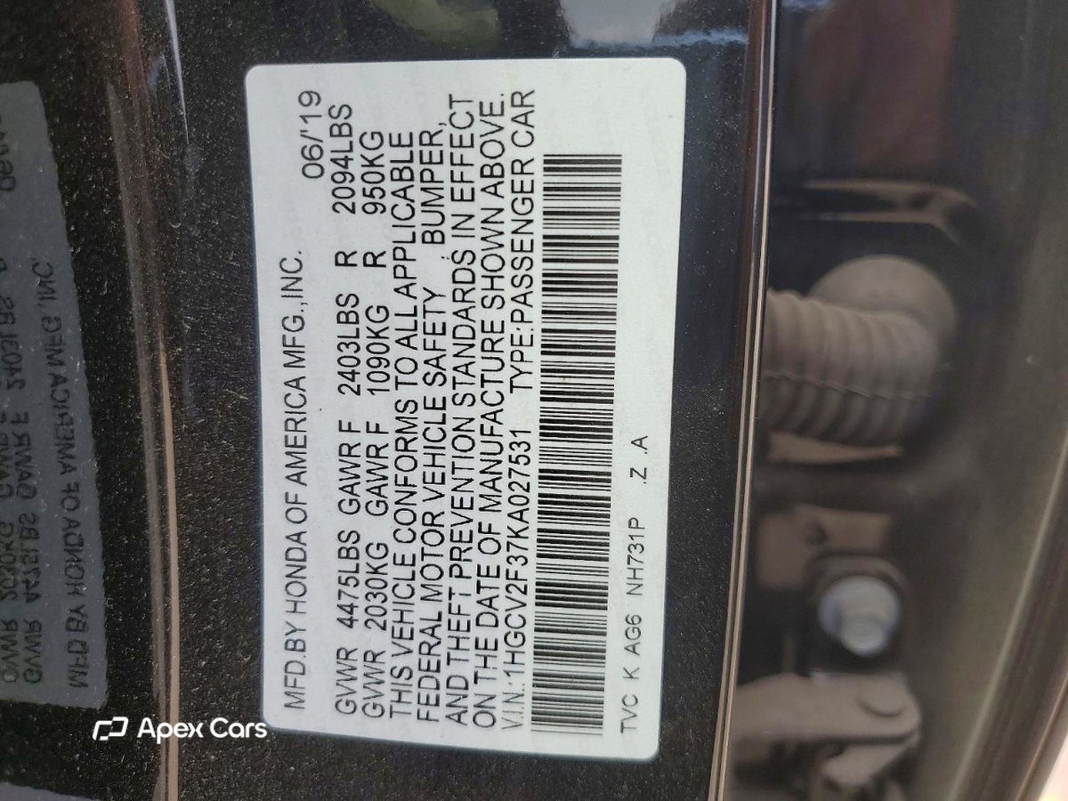 Honda Accord 2019