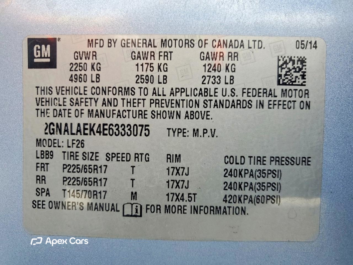 Chevrolet Equinox 2014