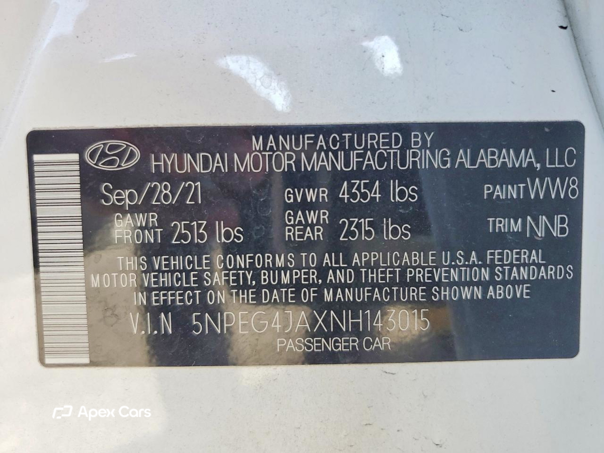 Hyundai Sonata 2022