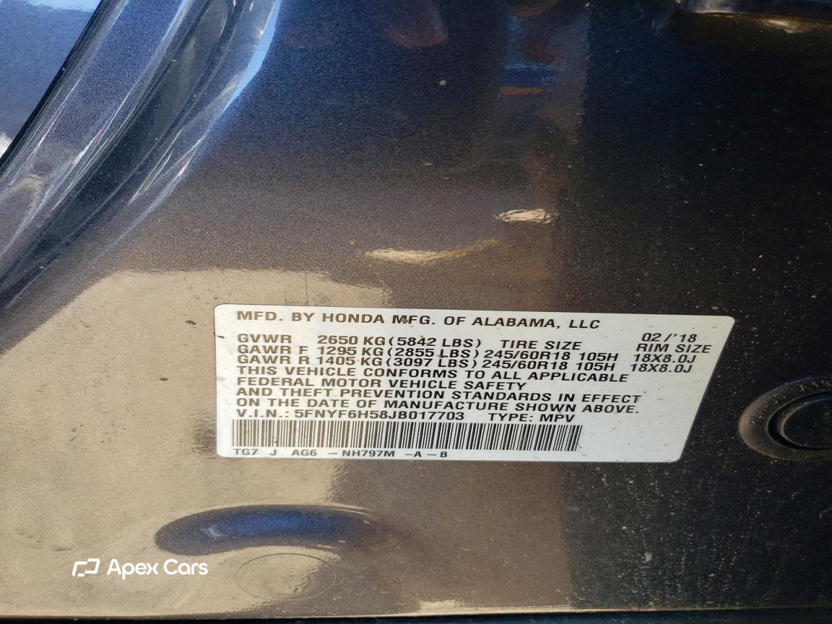 Honda Pilot 2018