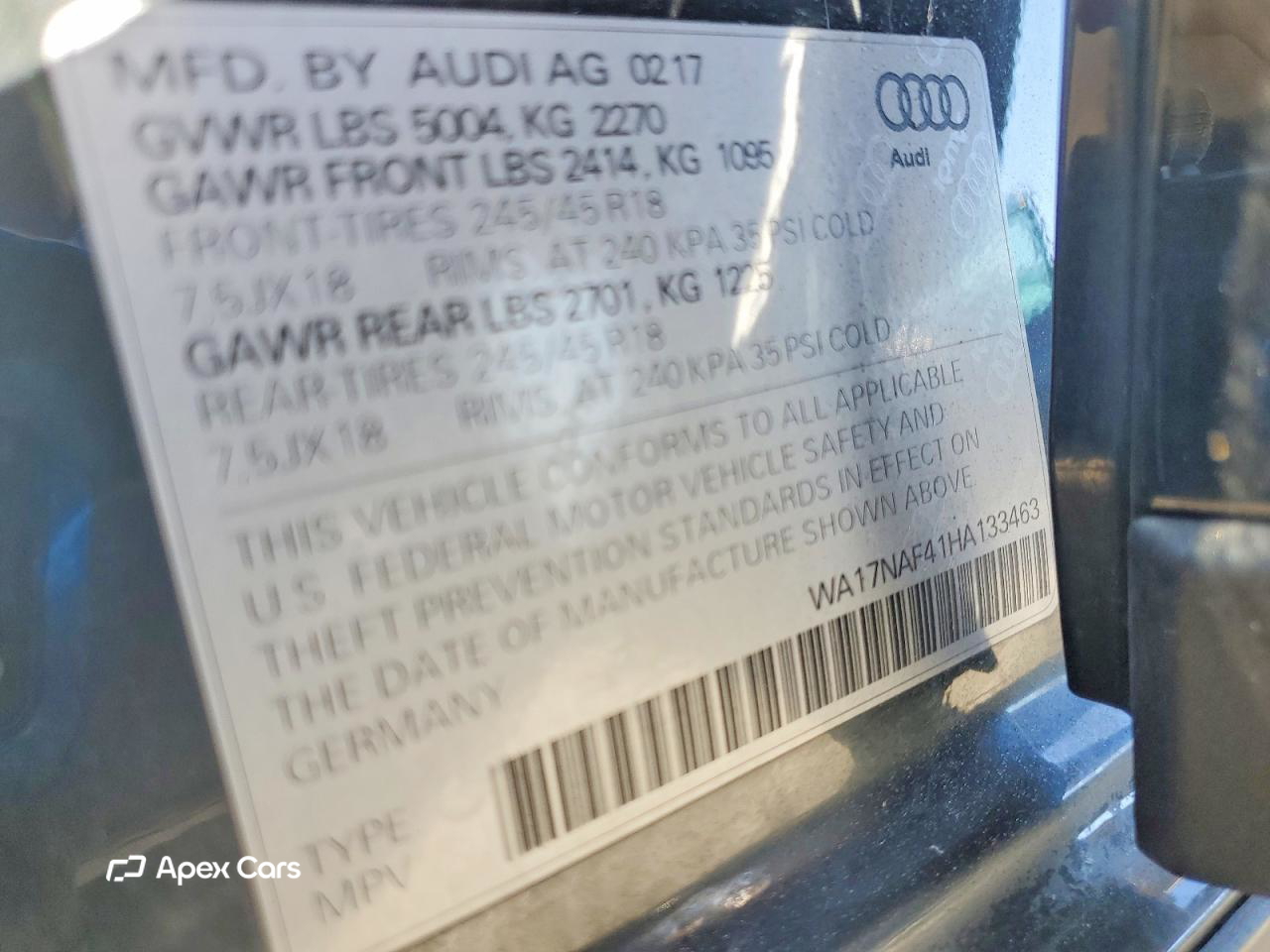 Audi A4 2017