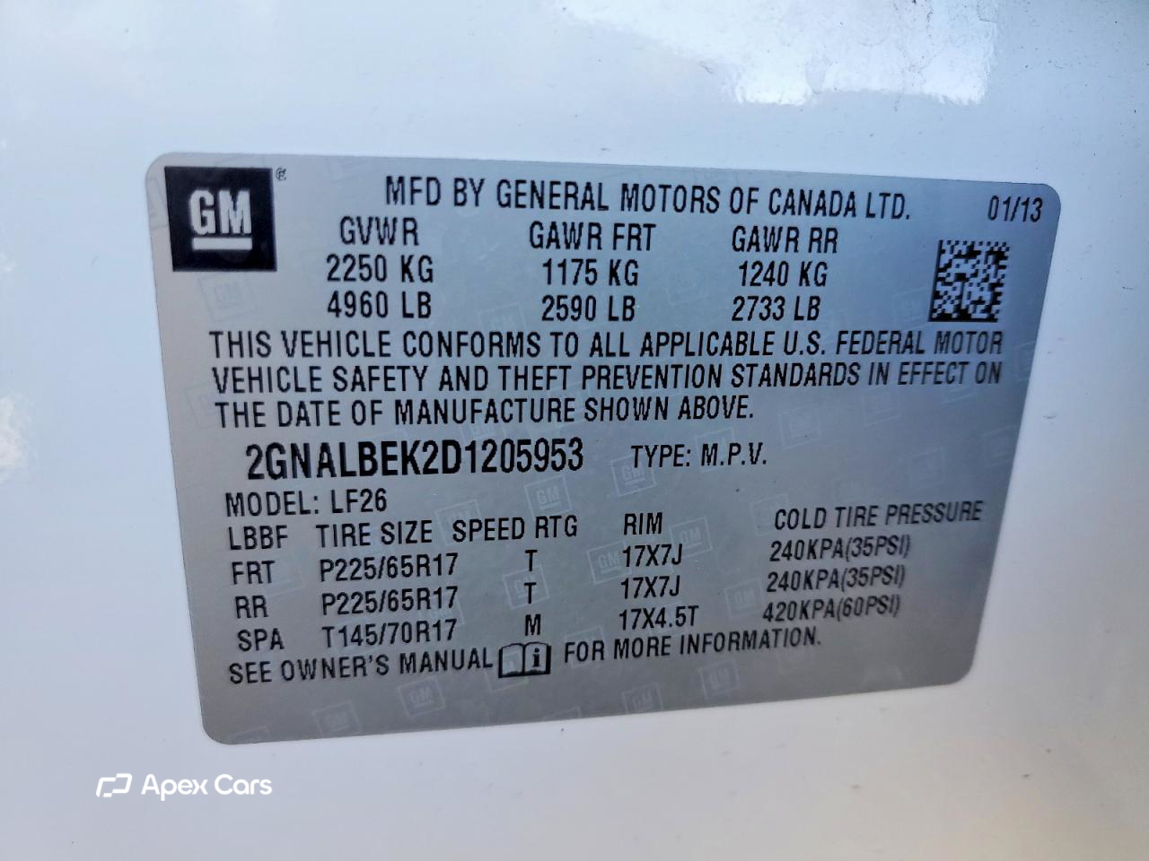 Chevrolet Equinox 2013