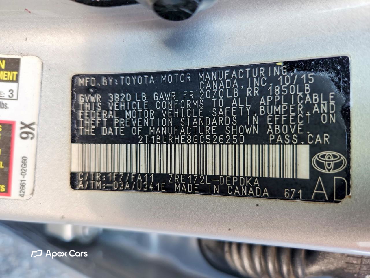 Toyota Corolla 2016