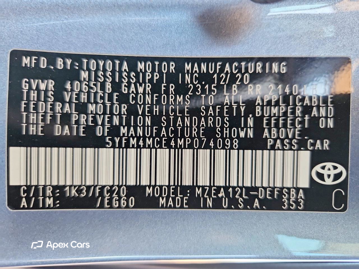 Toyota Corolla 2021