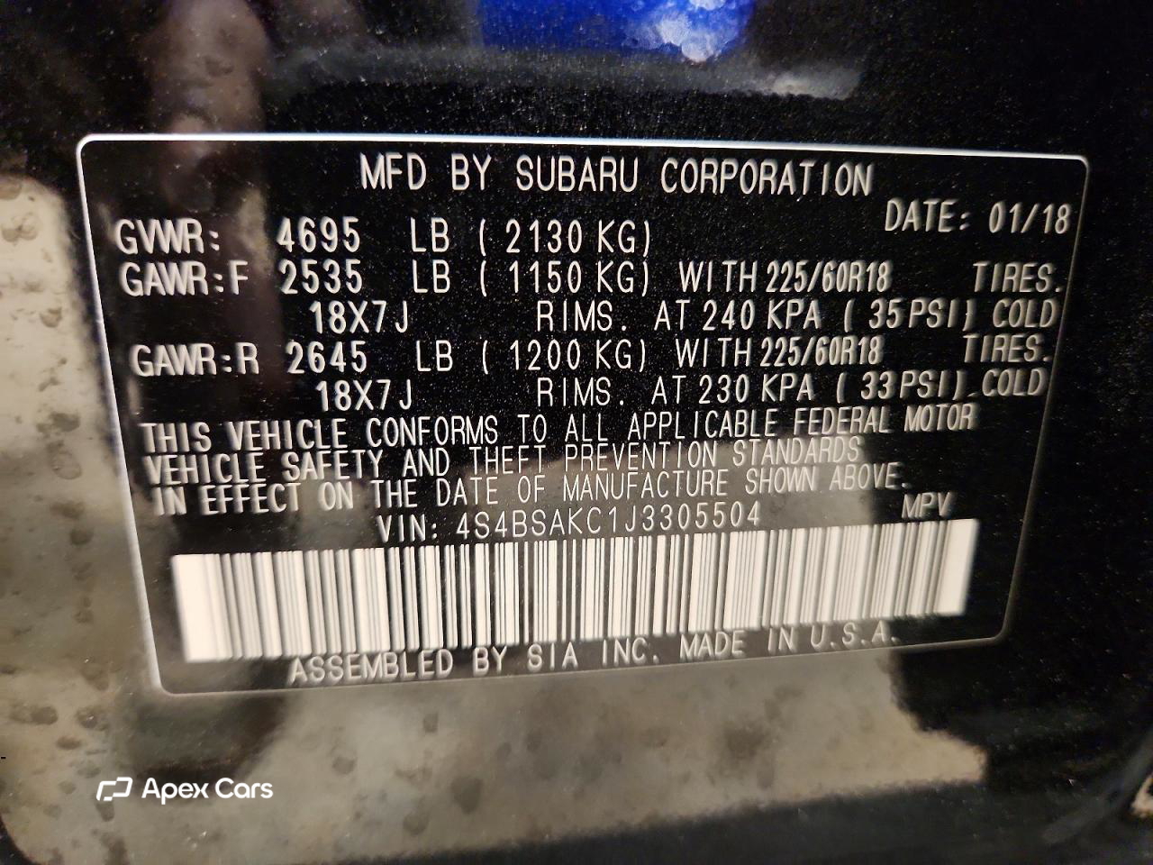 Subaru Outback 2018