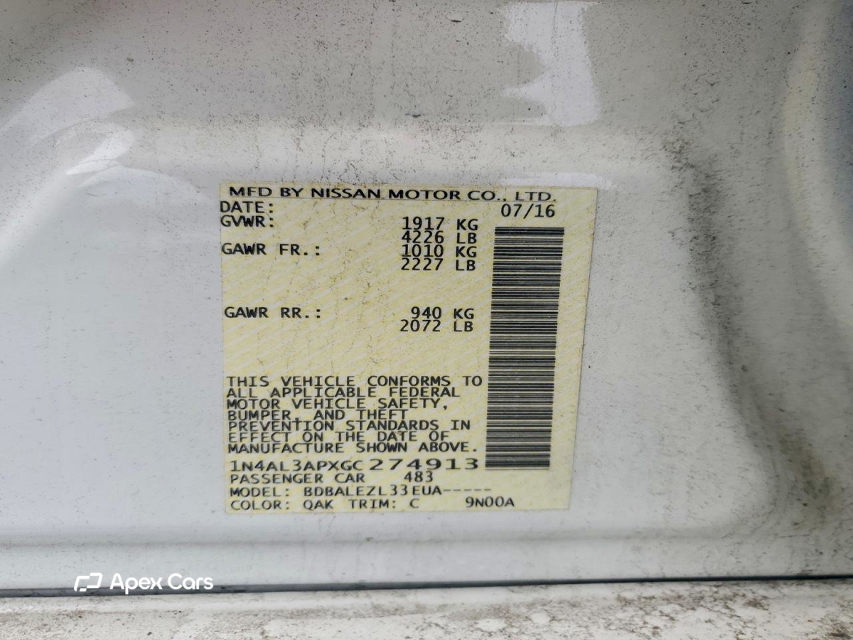 Nissan Altima 2016