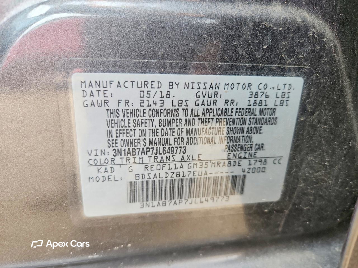 Nissan Sentra 2018