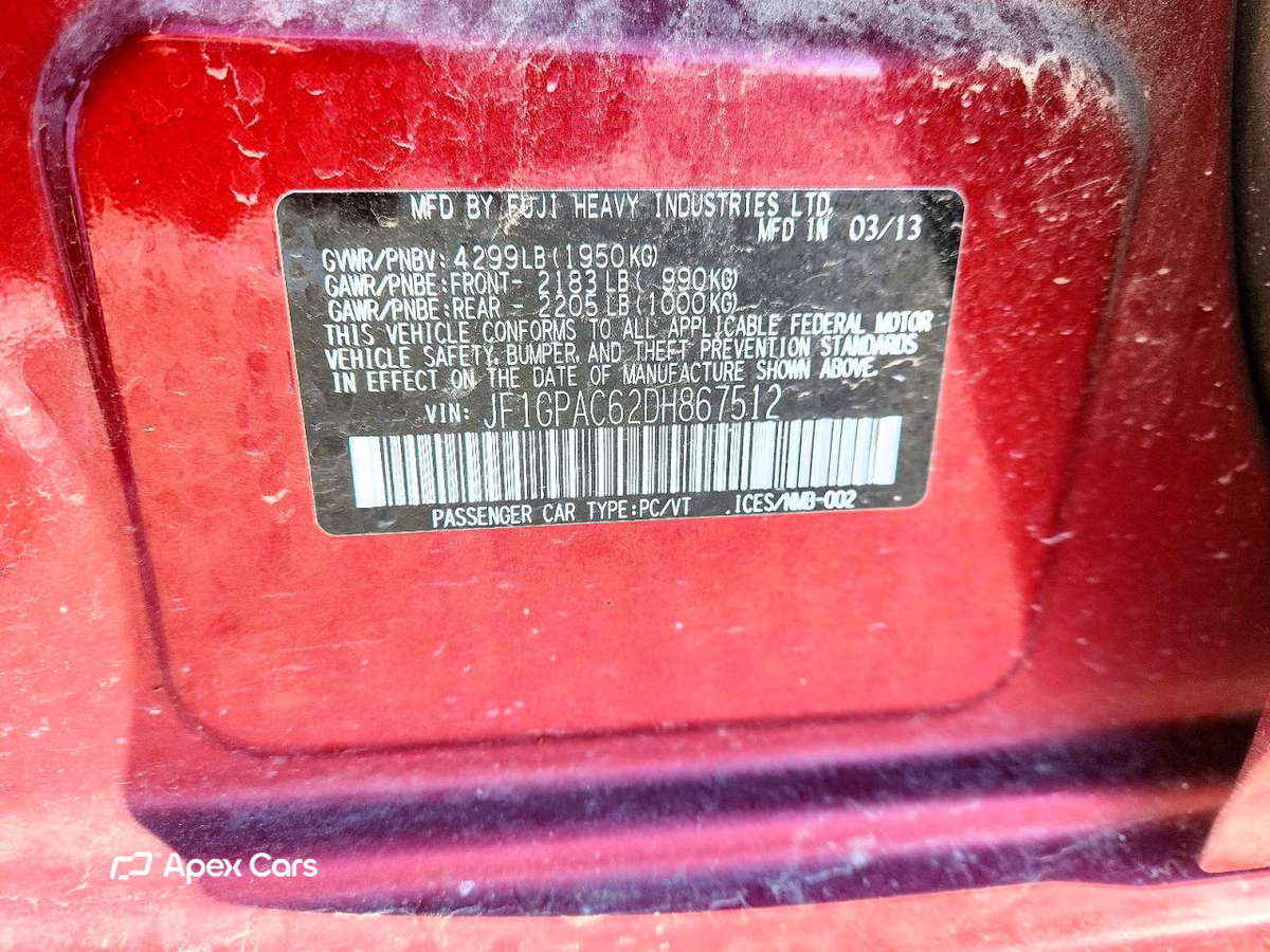 Subaru Impreza 2013