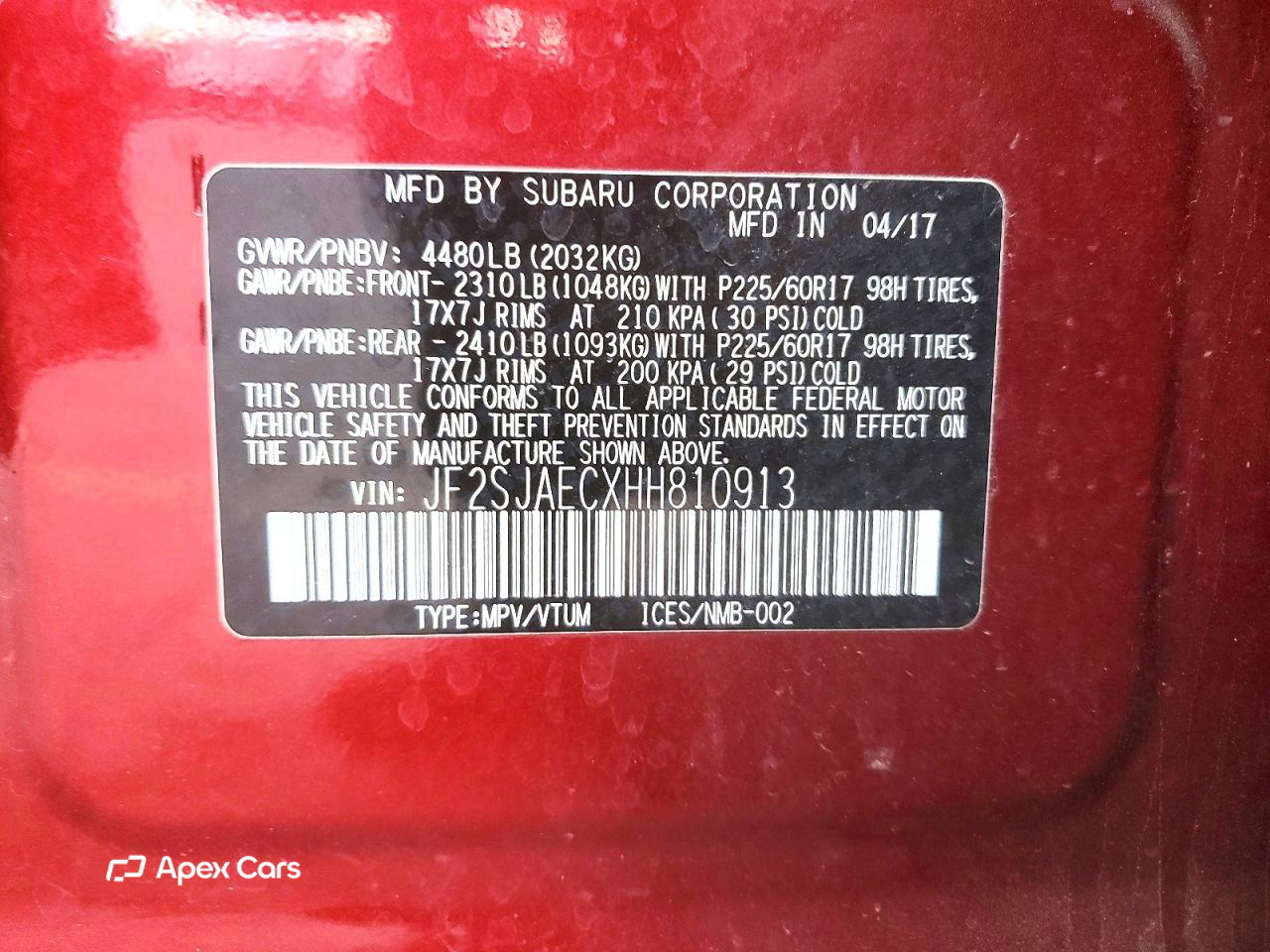 Subaru Forester 2017