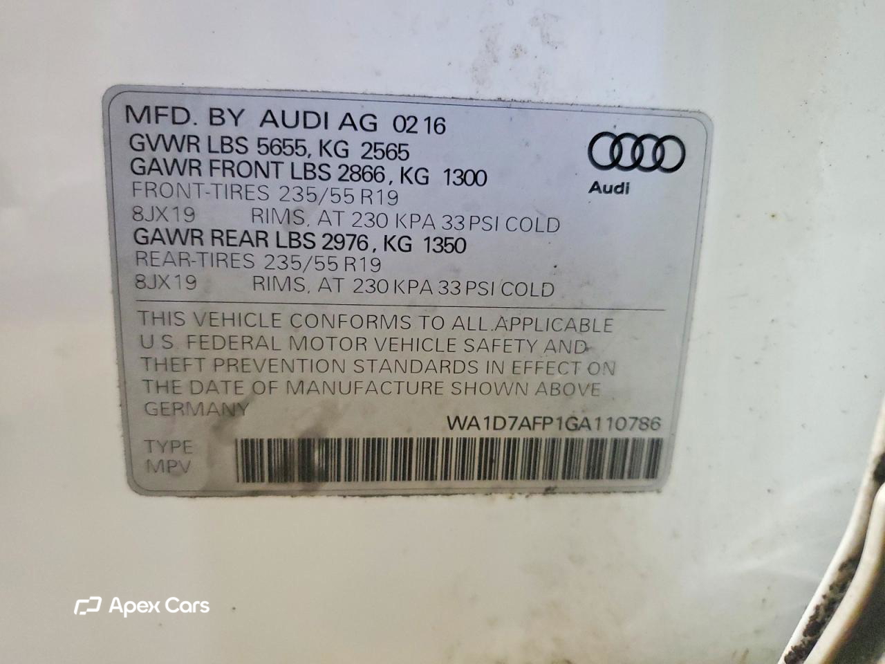 Audi Q5 2016