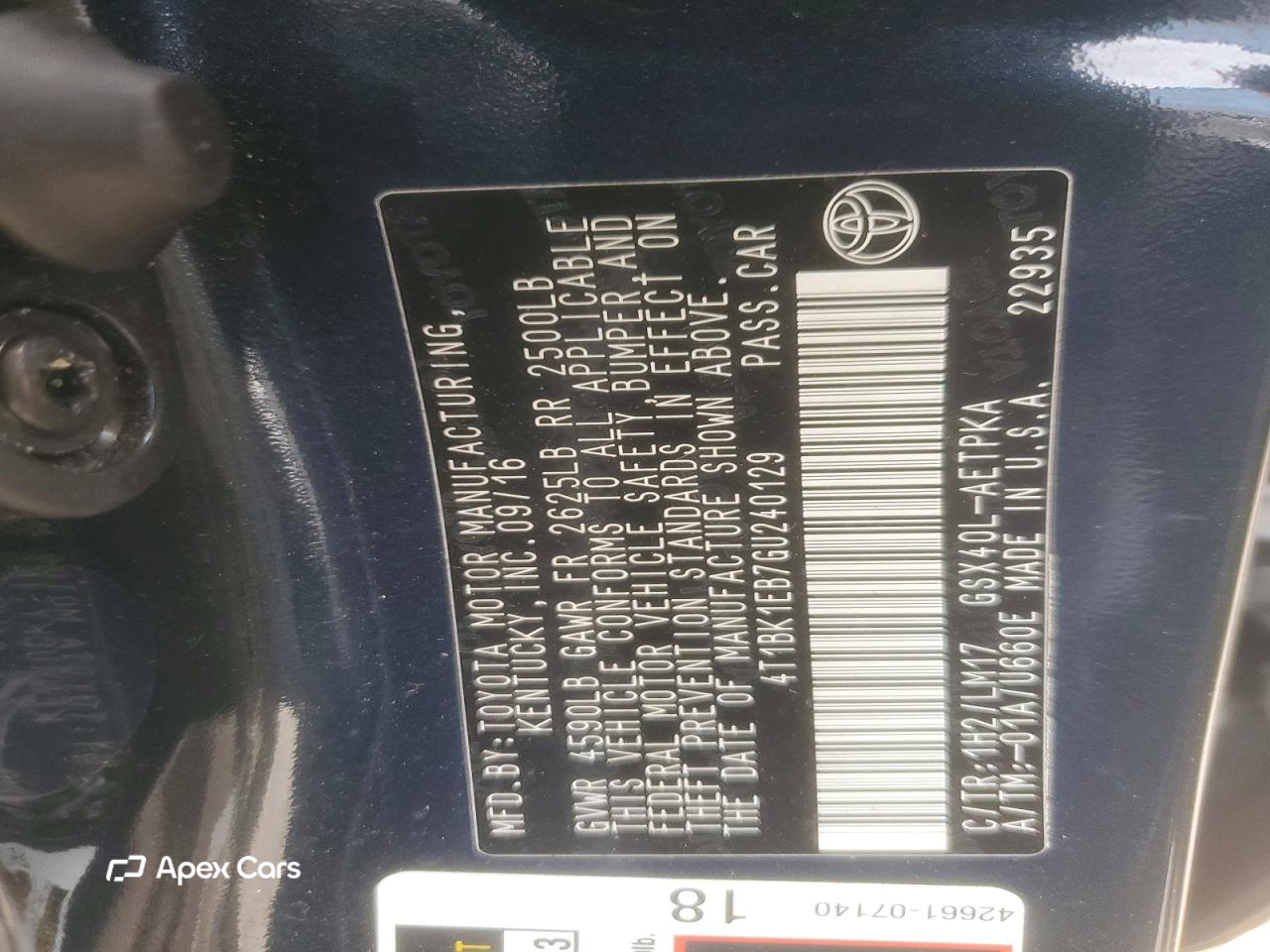 Toyota Avalon 2016