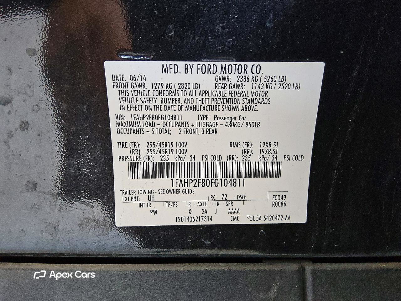 Ford Taurus 2015