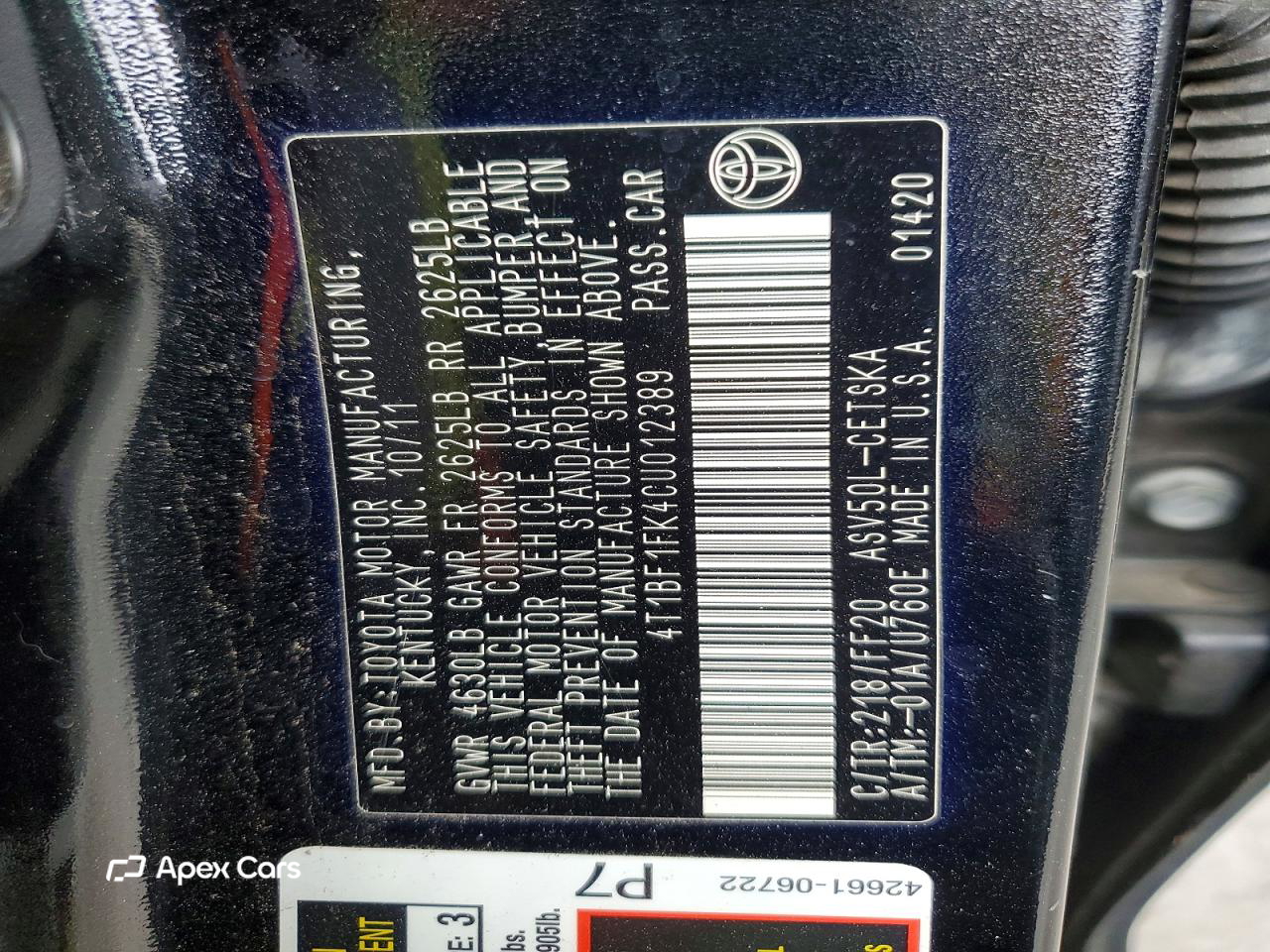 Toyota Camry 2012