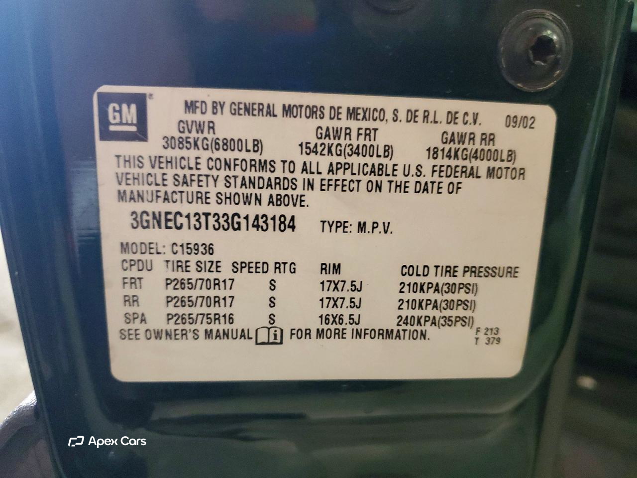 Chevrolet Avalanche 2003