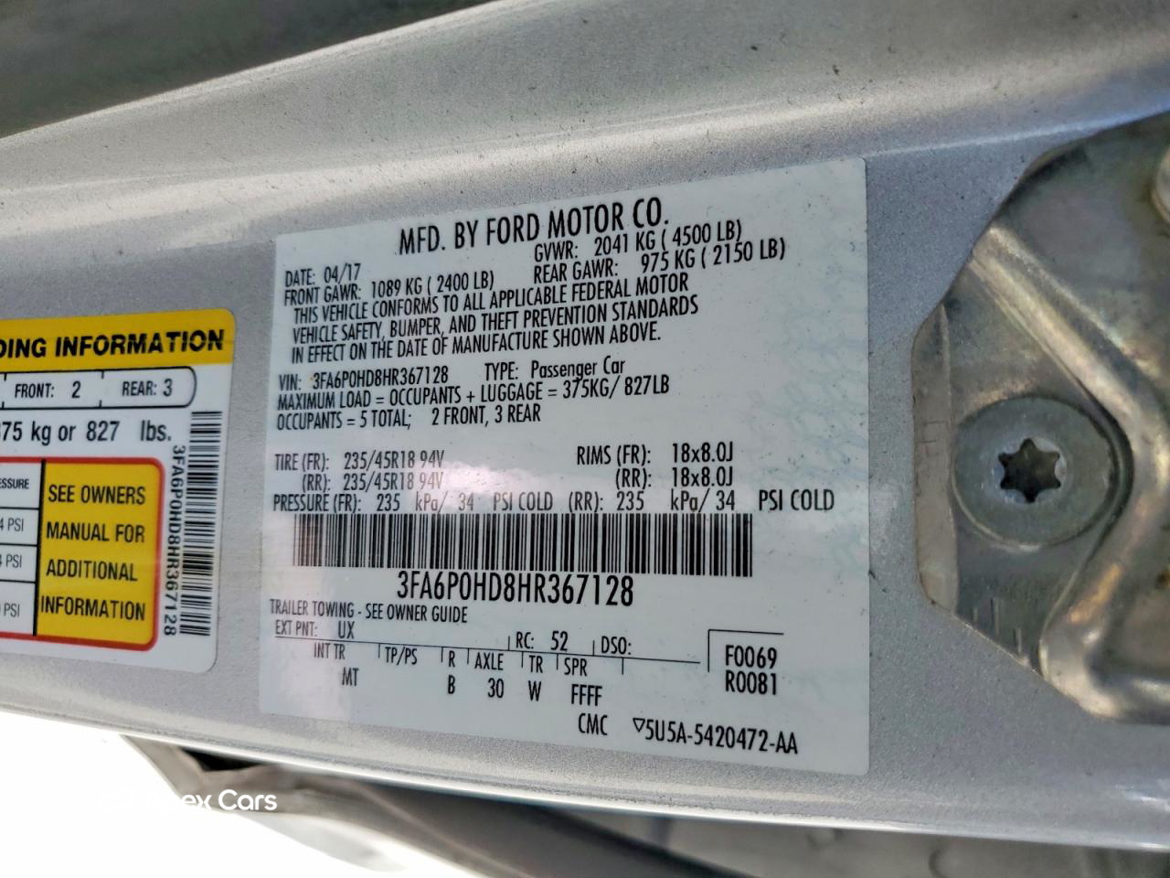 Ford Fusion 2017