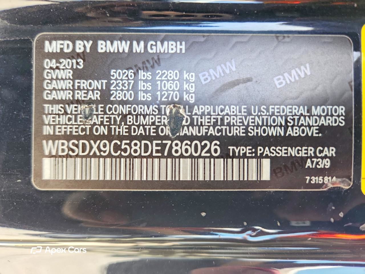 BMW M3 2013