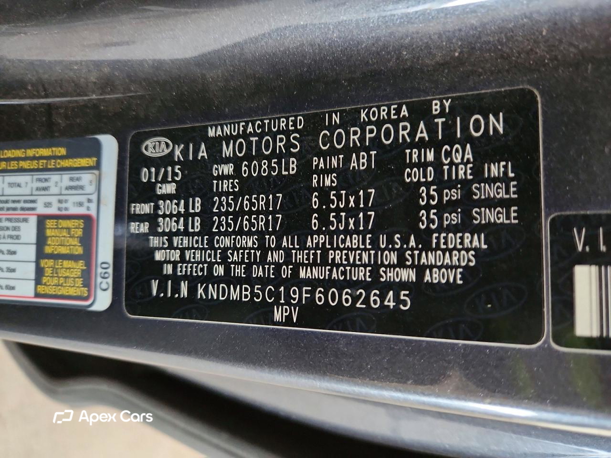 Kia Sedona 2015