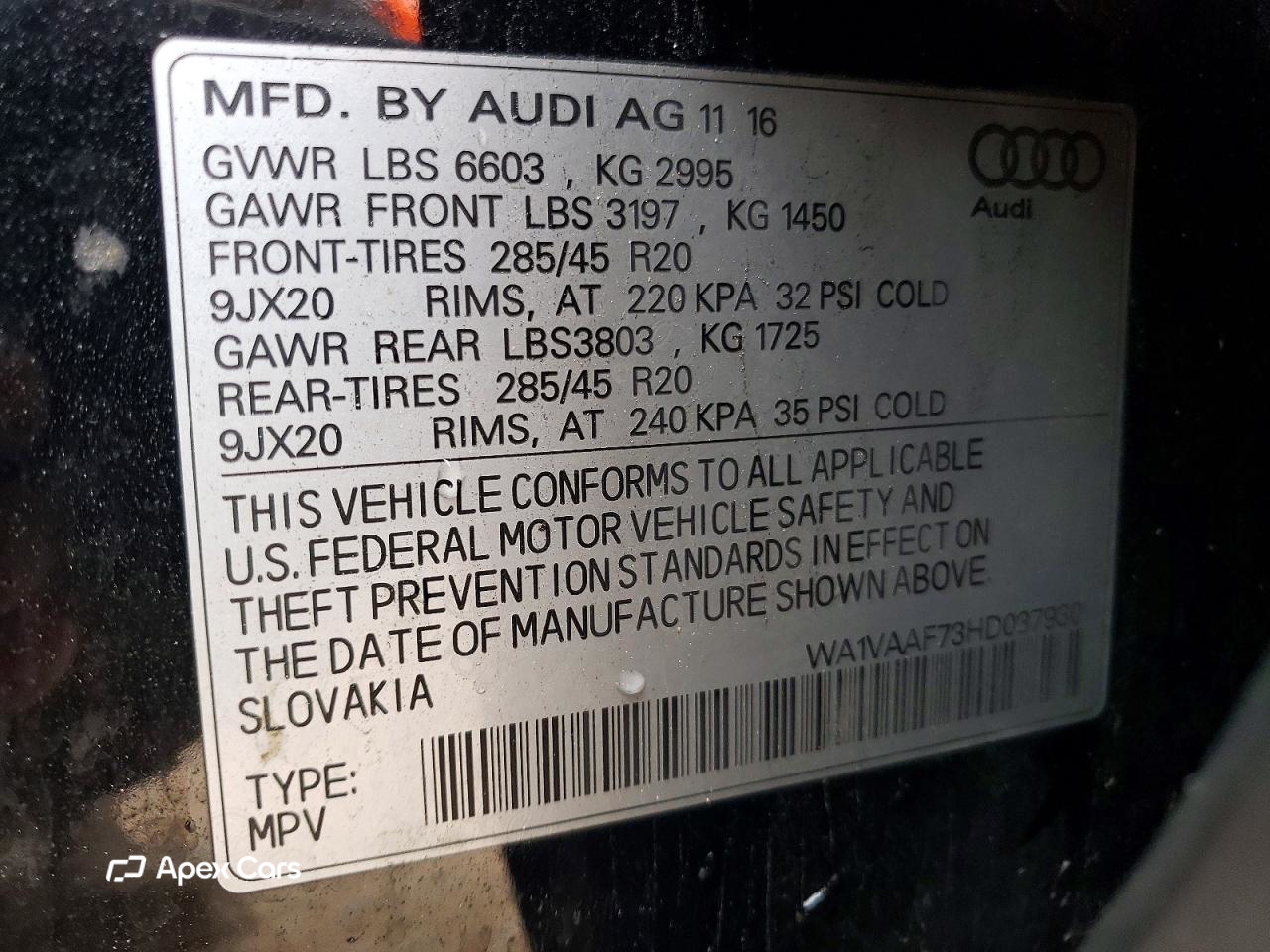 Audi Q7 2017