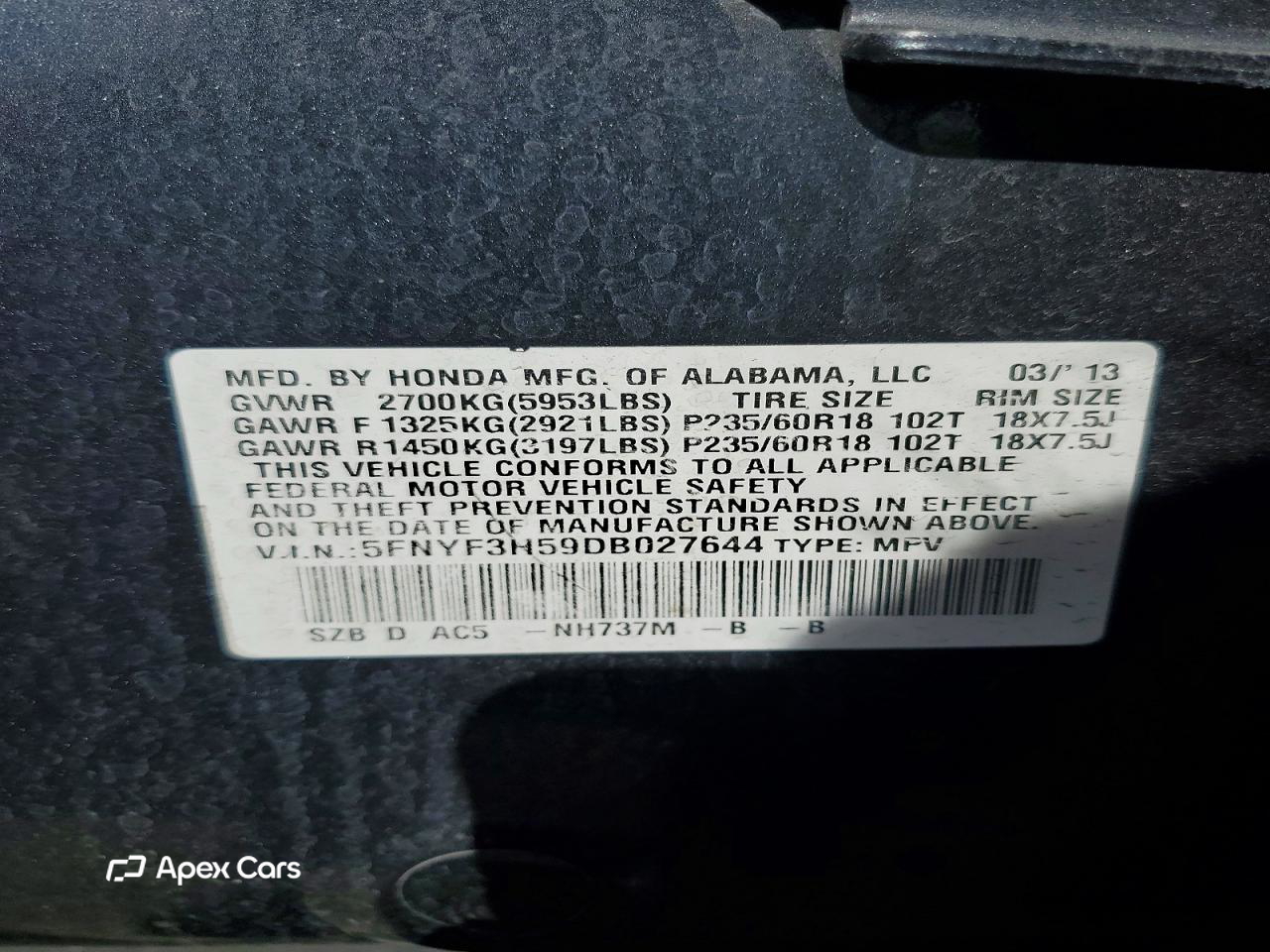Honda Pilot 2013