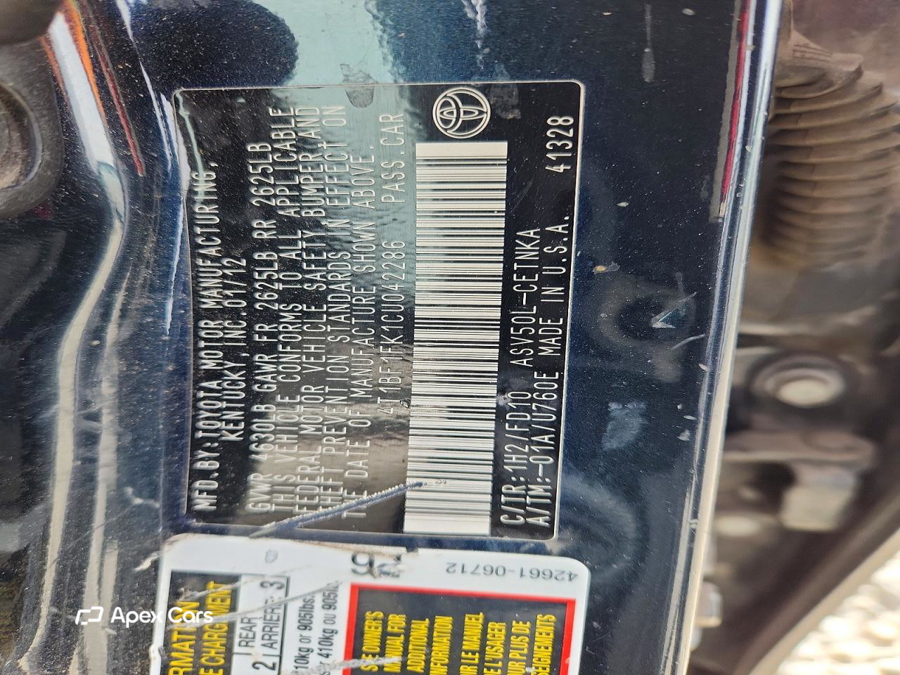 Toyota Camry 2012