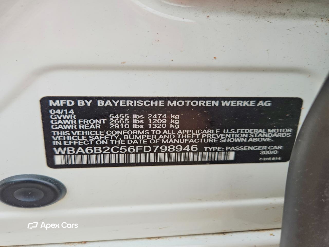 BMW Series 6 2015