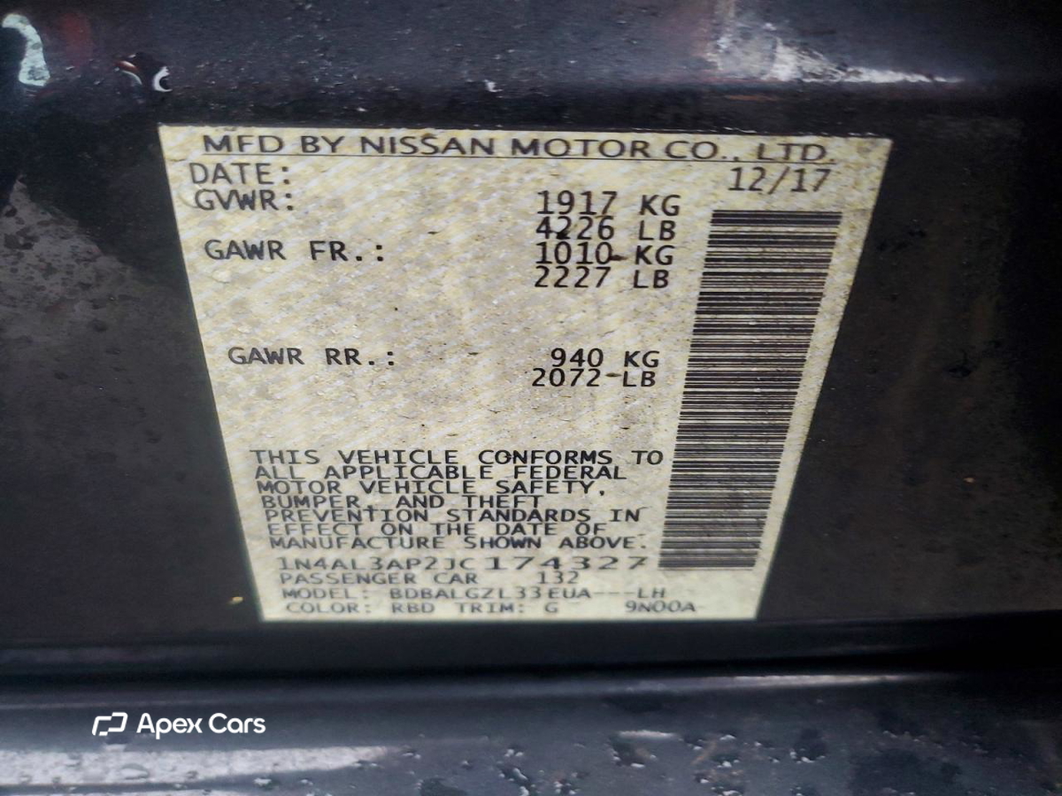Nissan Altima 2018