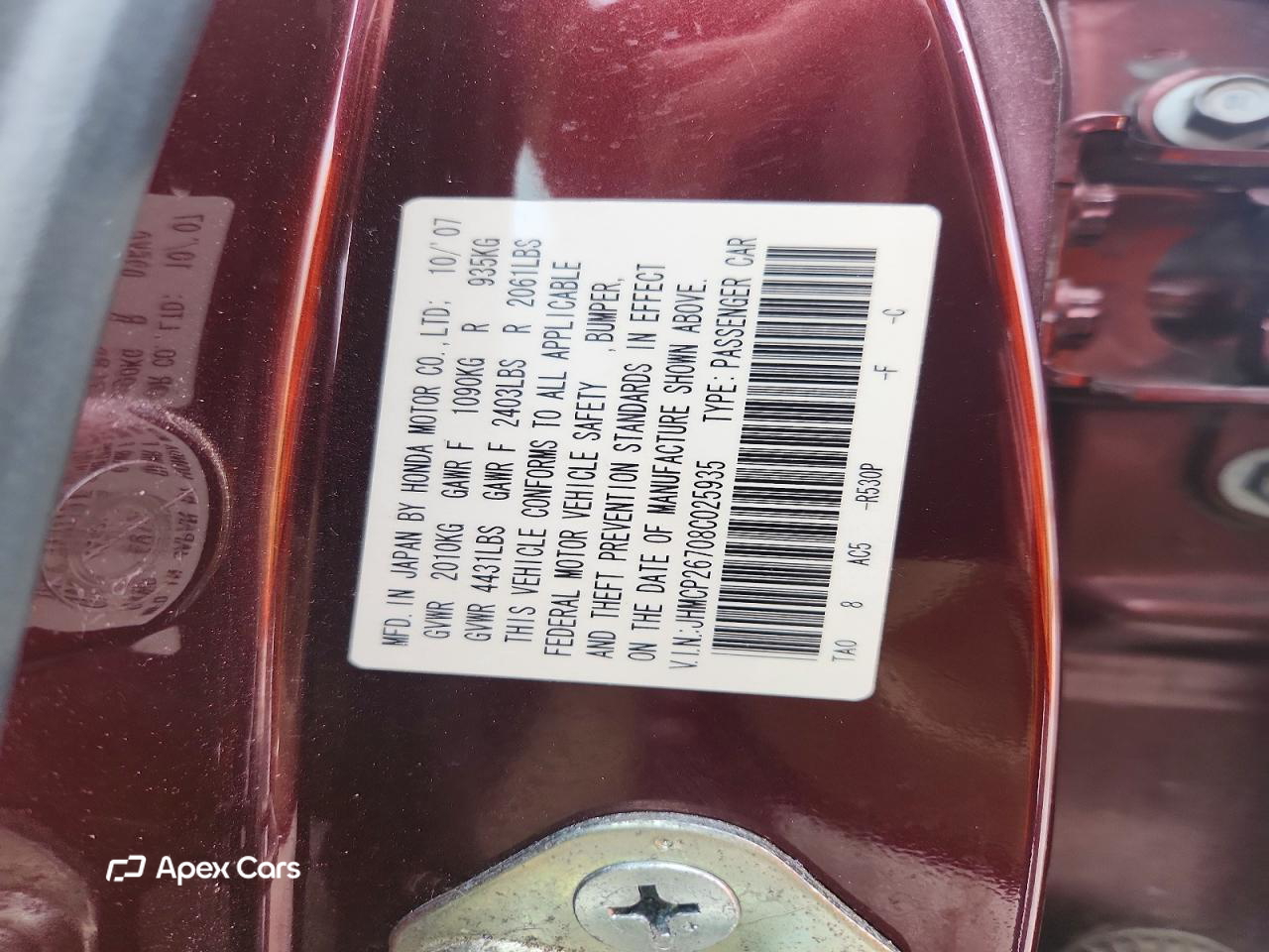 Honda Accord 2008