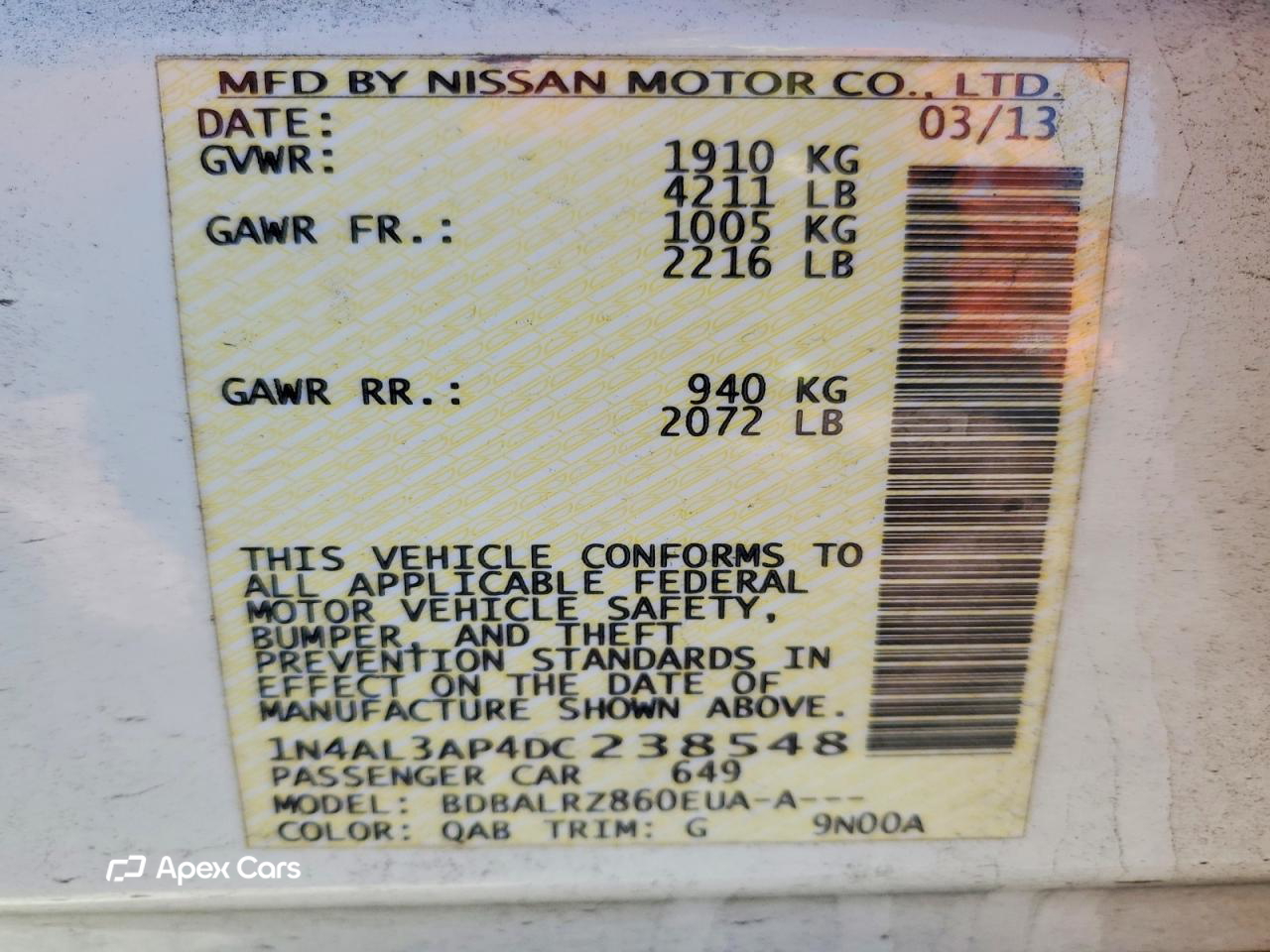 Nissan Altima 2013