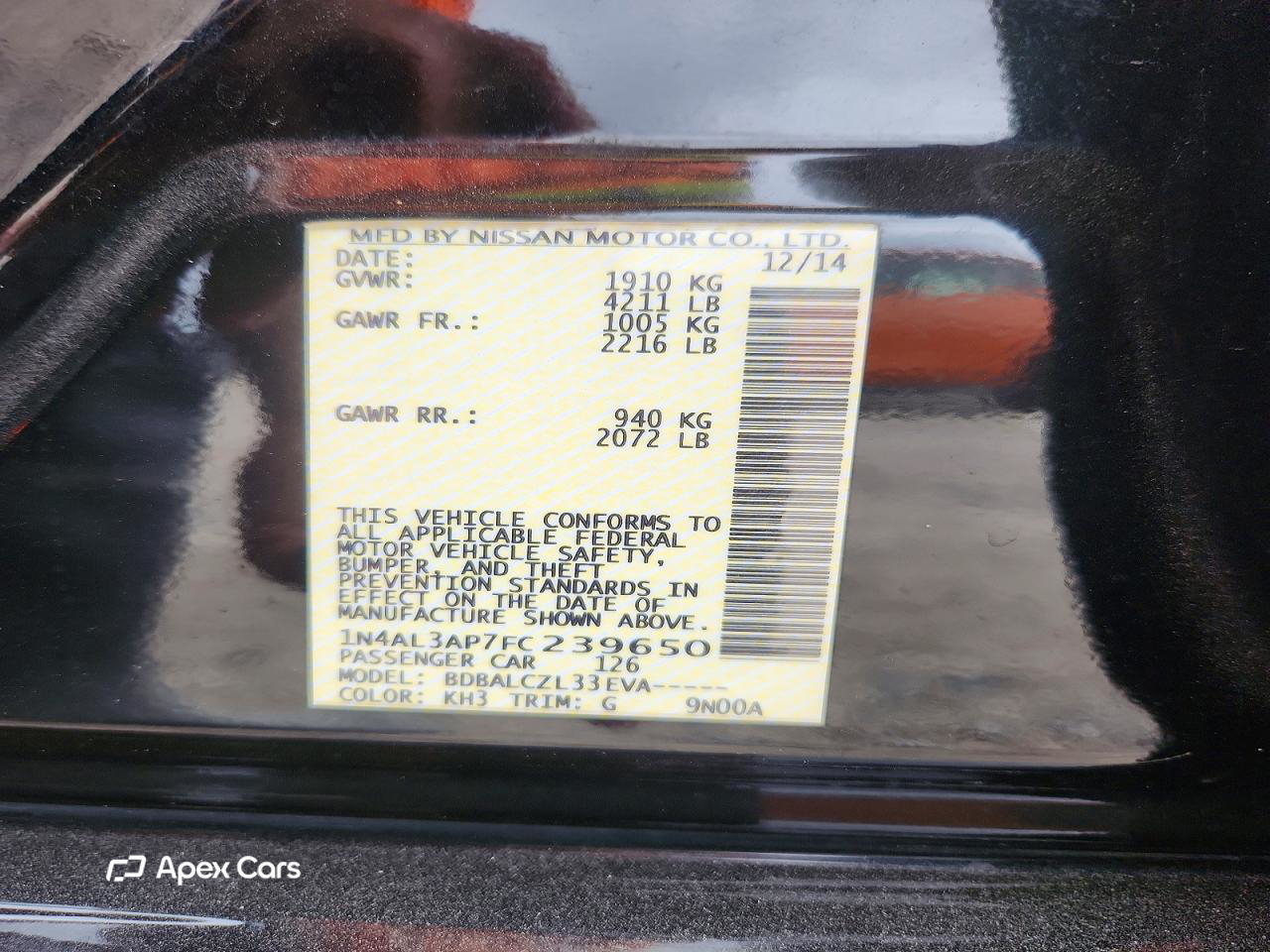 Nissan Altima 2015
