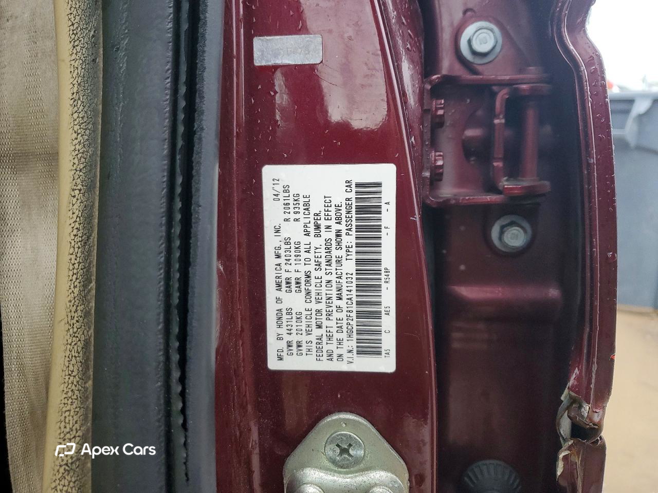 Honda Accord 2012