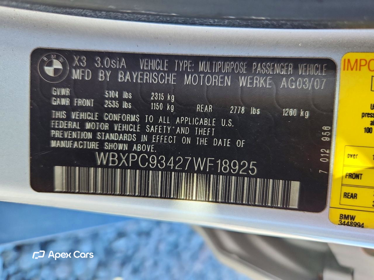 BMW X3 2007