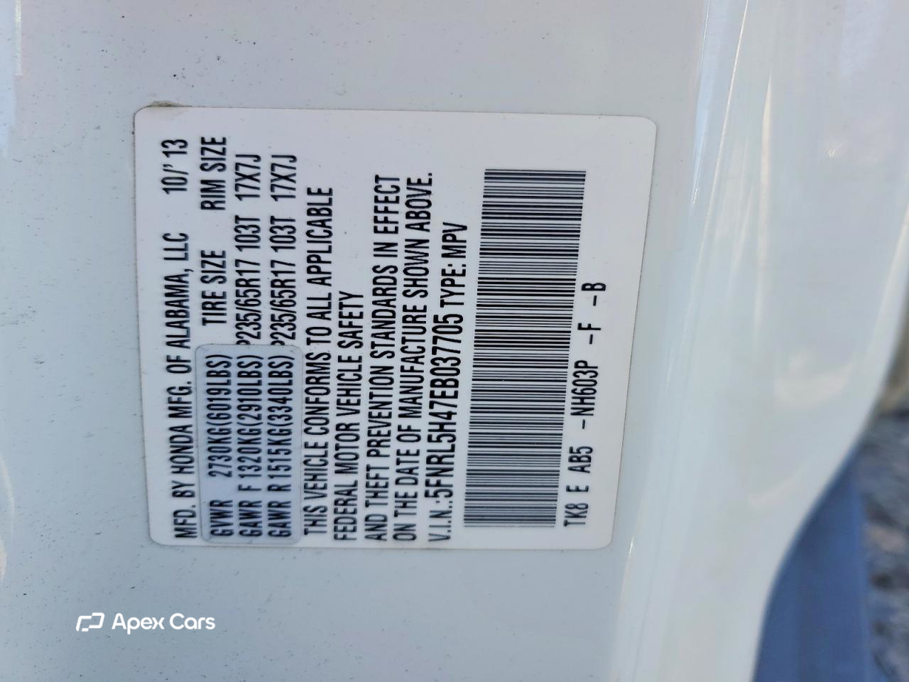 Honda Odyssey 2014