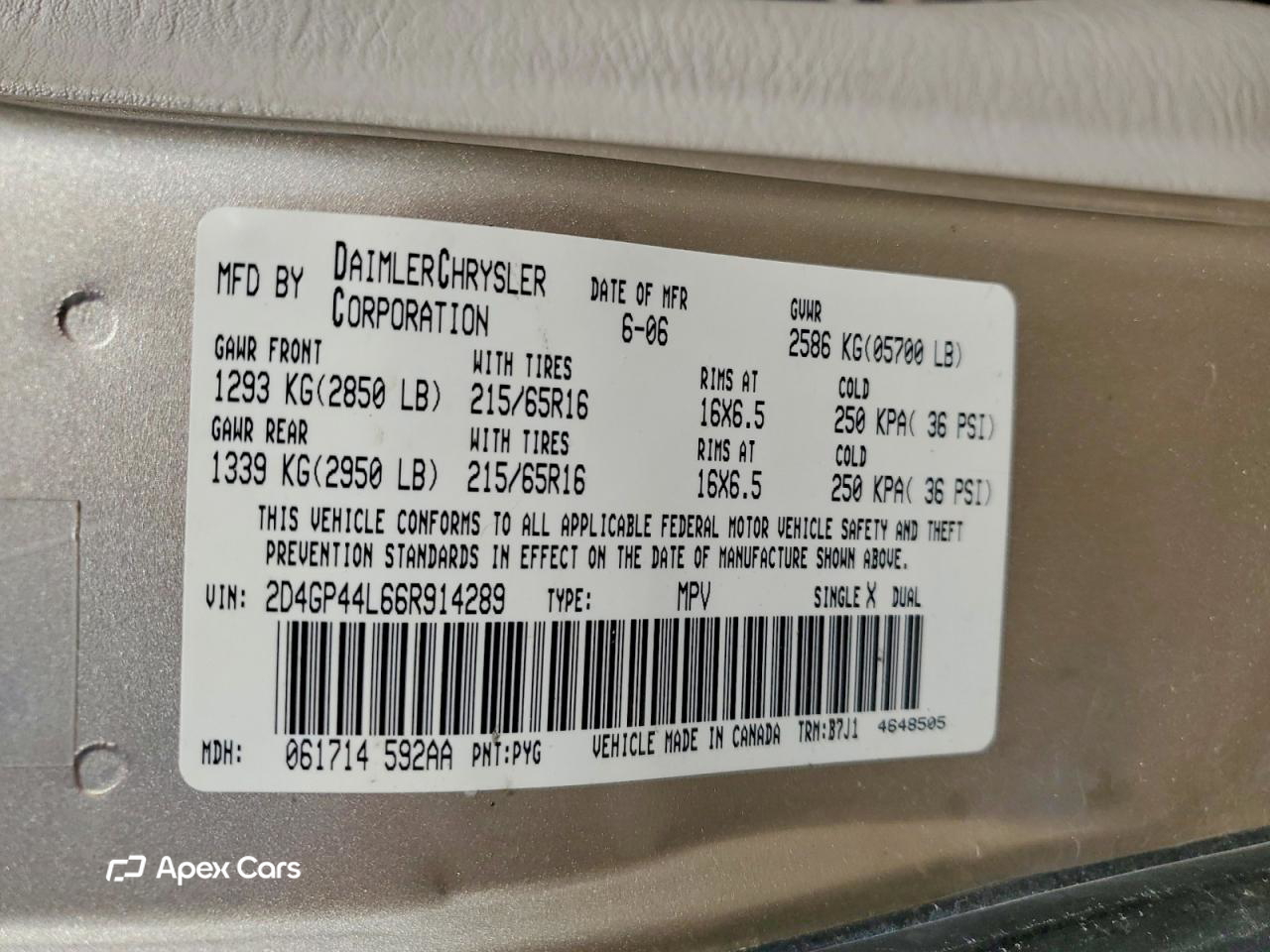 Dodge Caravan 2006