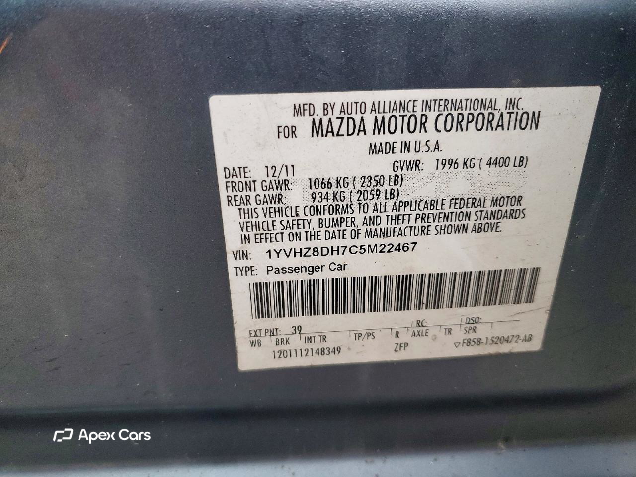 Mazda 6 2012