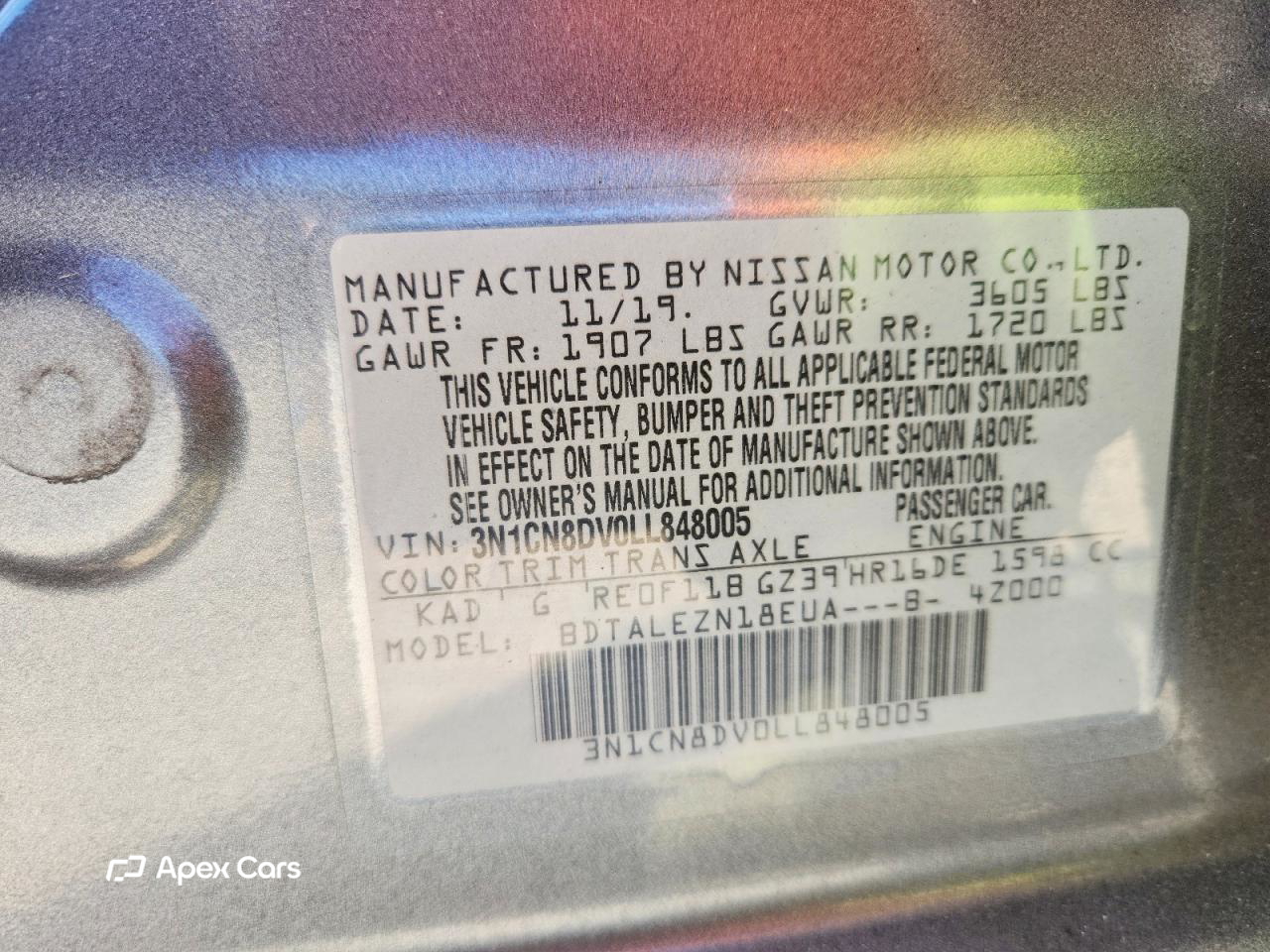 Nissan Versa 2020