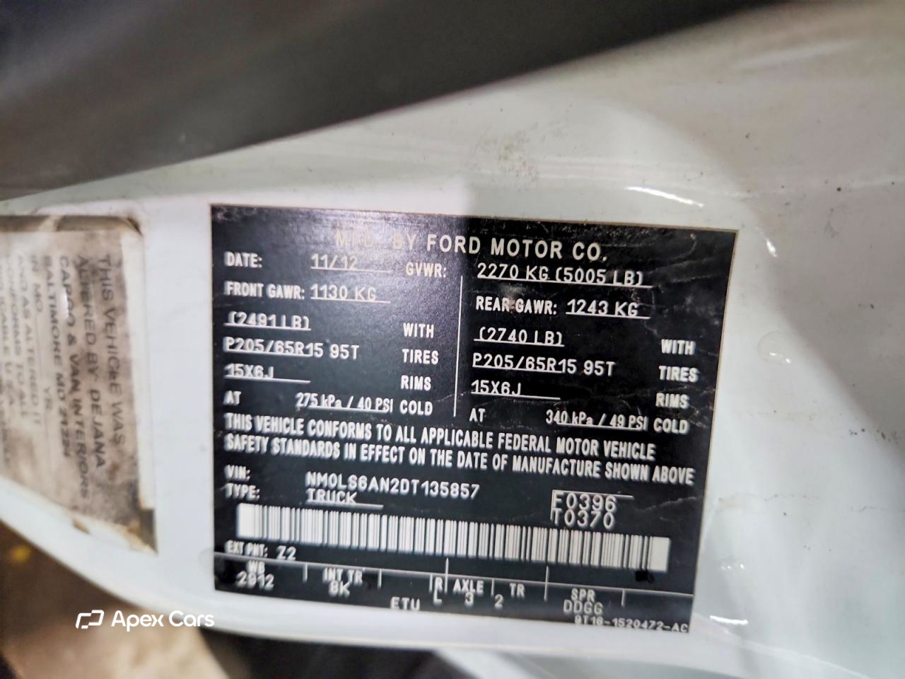 Ford Transit 2013