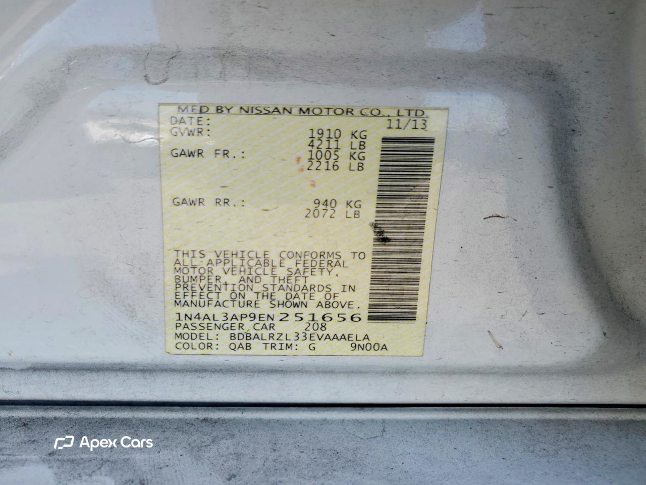 Nissan Altima 2014