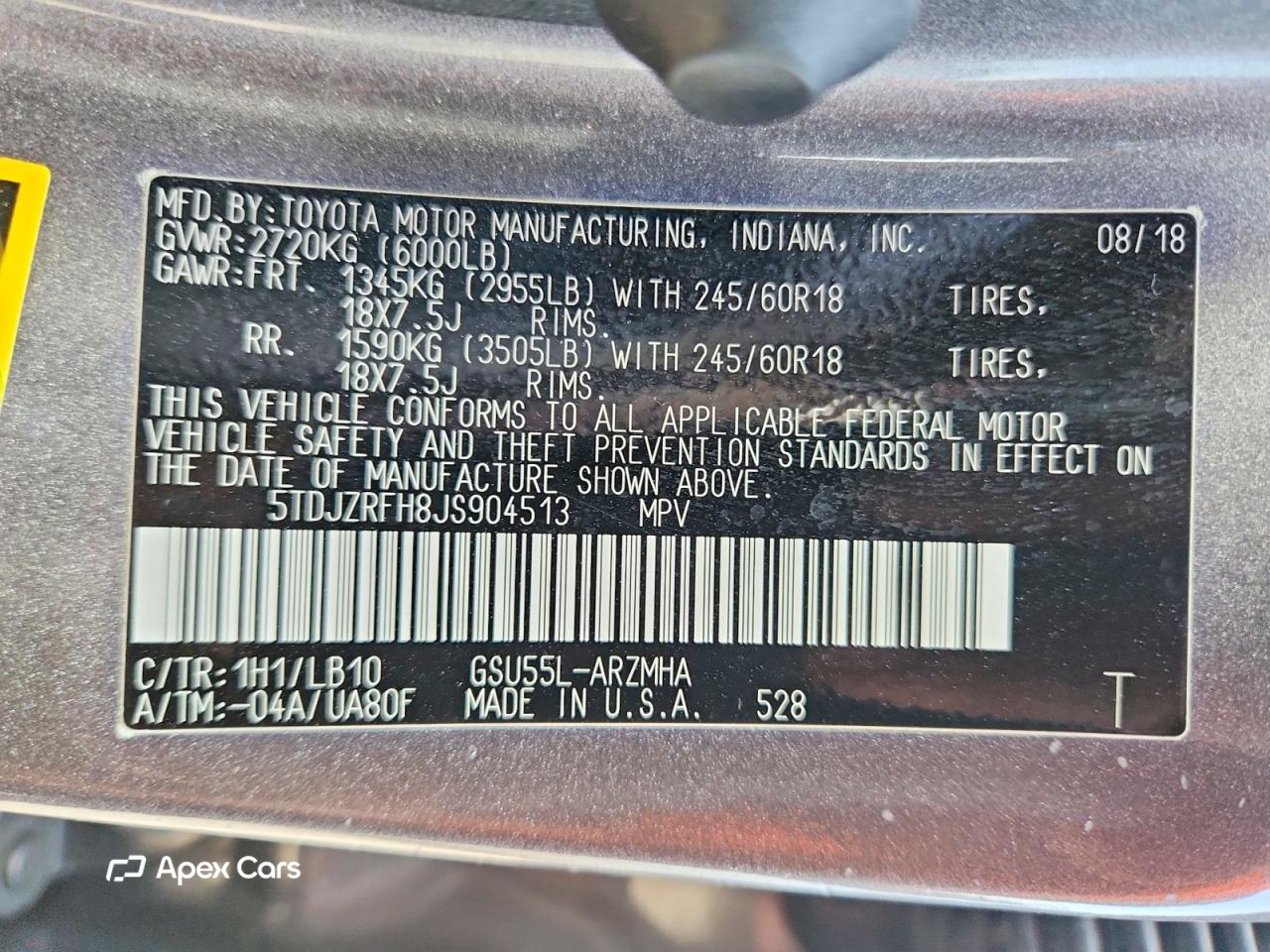 Toyota Highlander 2018