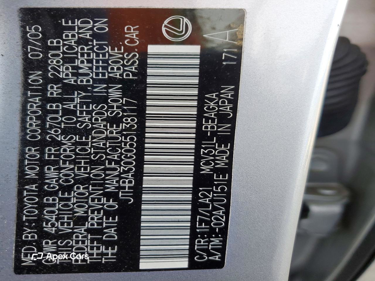 Lexus ES 2005