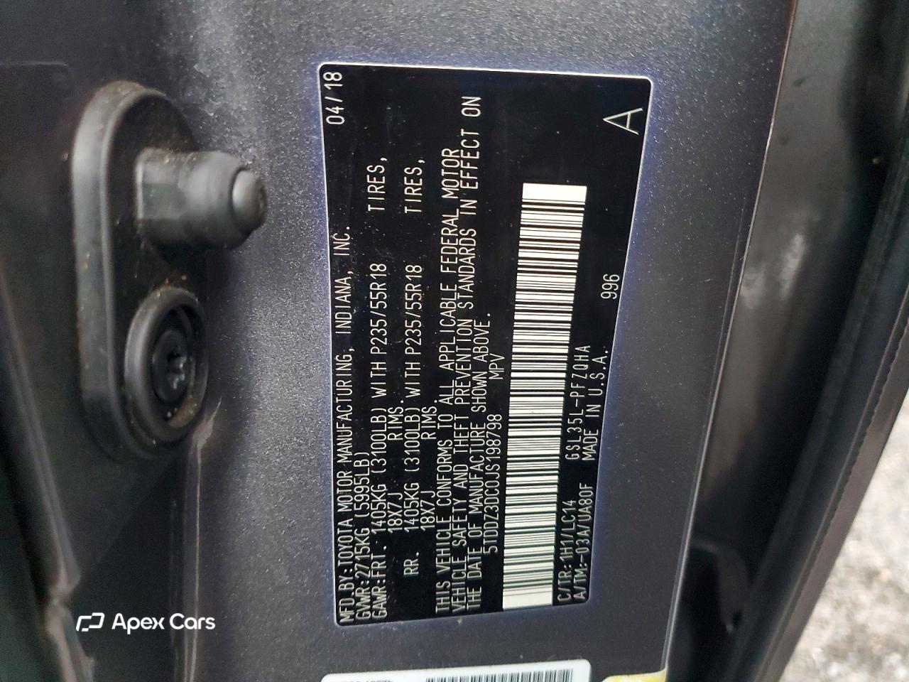 Toyota Sienna 2018