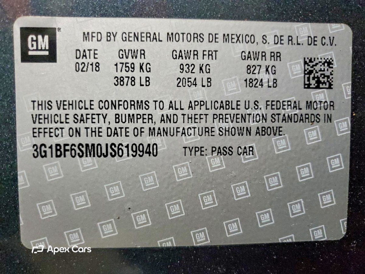Chevrolet Cruze 2018