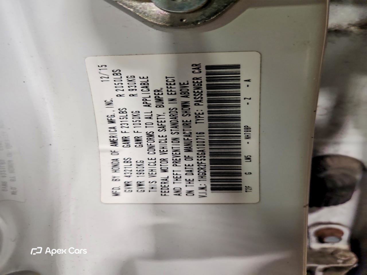 Honda Accord 2016
